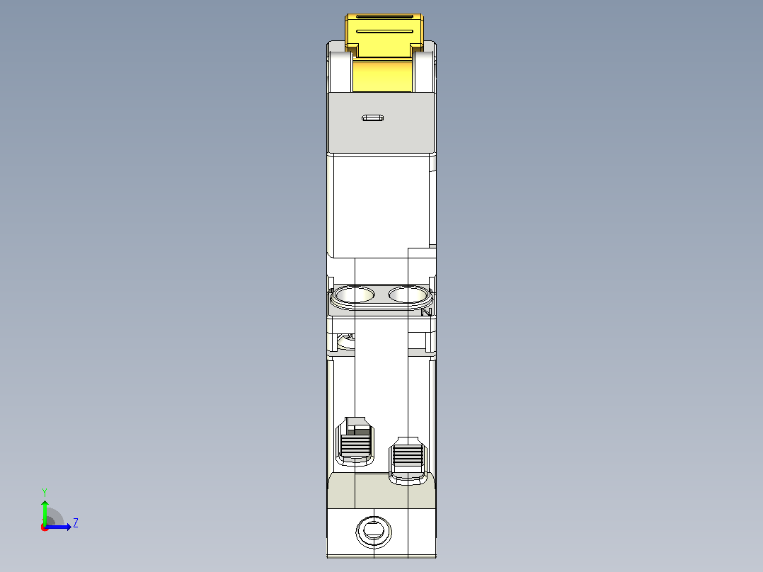 NBH-40&amp;1P&amp;N小型断路器三维模型202307左视图
