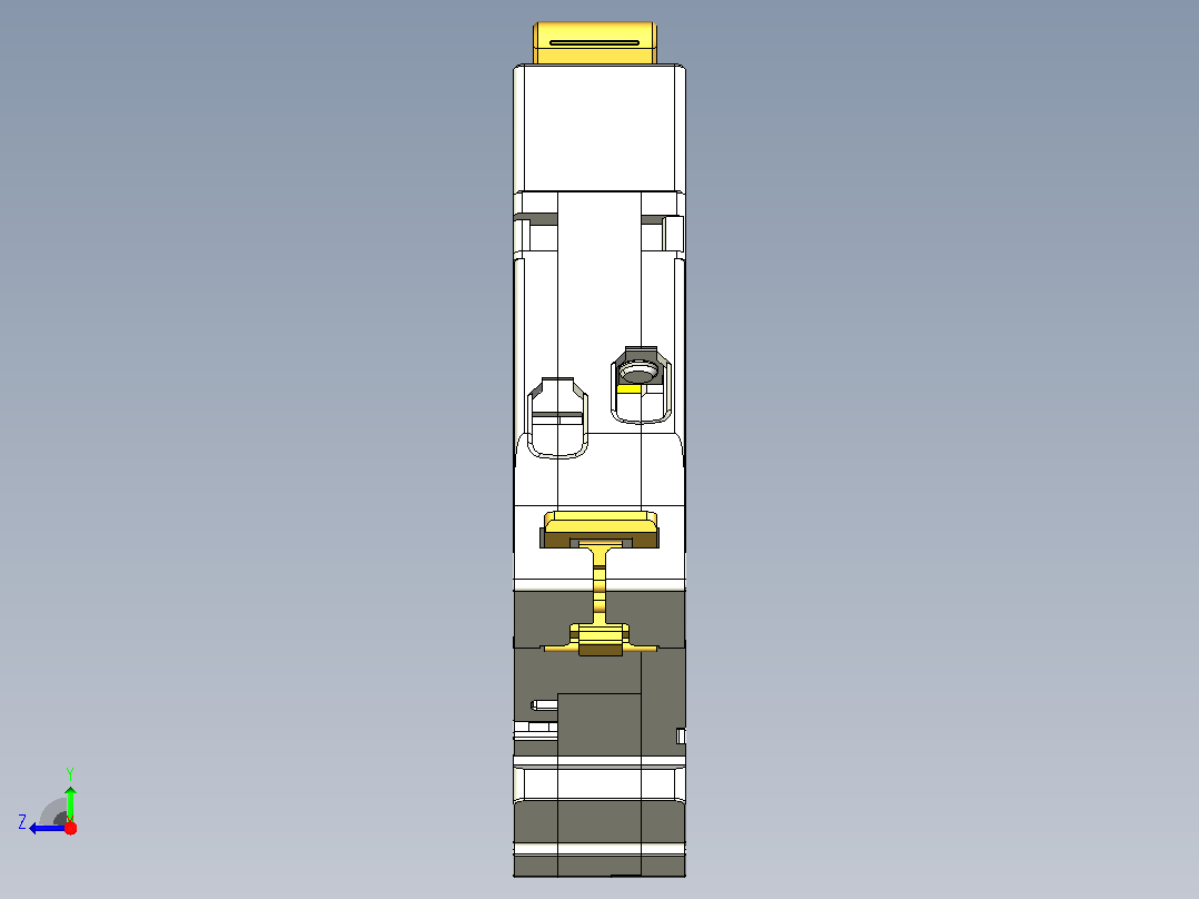 NBH-40&amp;1P&amp;N小型断路器三维模型202307右视图