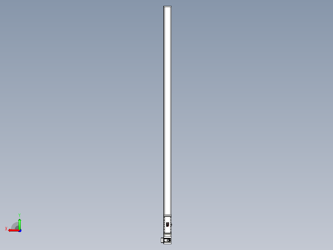 伺服电机集成皮带传动直线执行器TPA-OCB-140-256-L3650-LU-P75-N3后视图