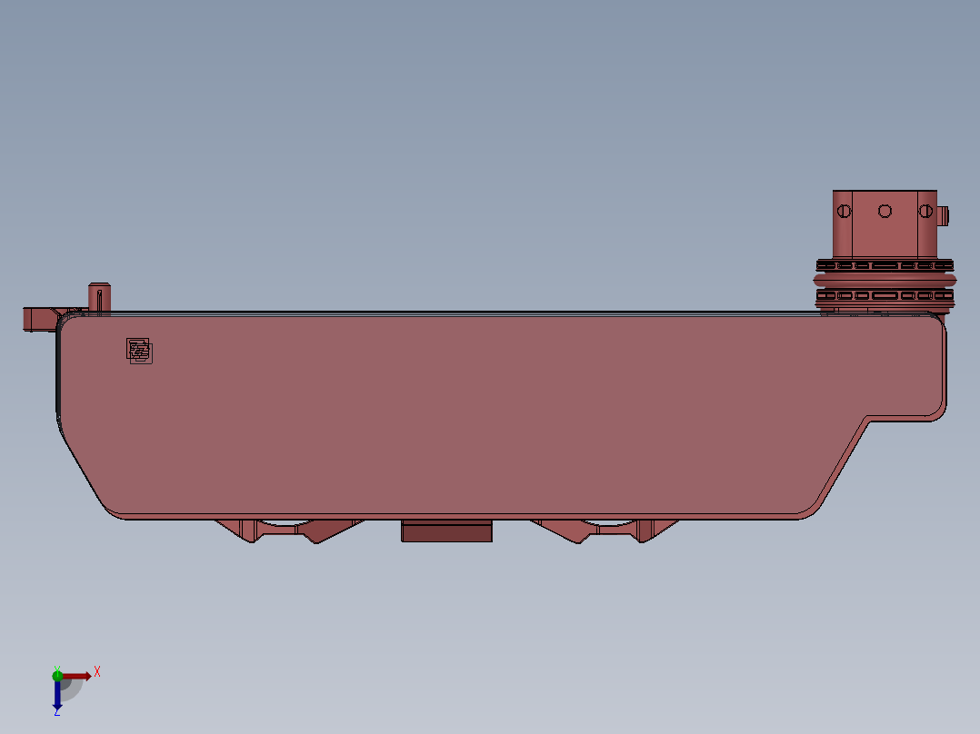 产品固定夹具俯视图