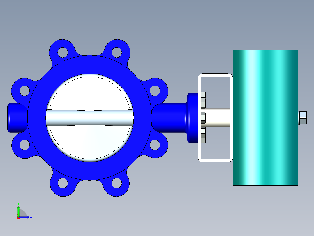 空气驱动开关左视图
