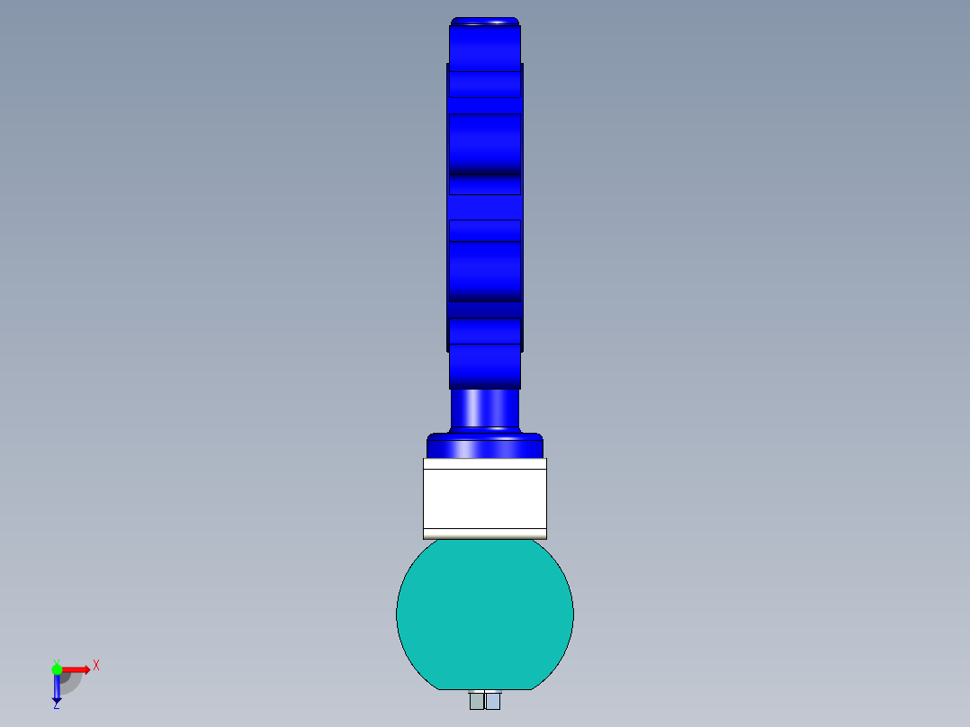 空气驱动开关俯视图
