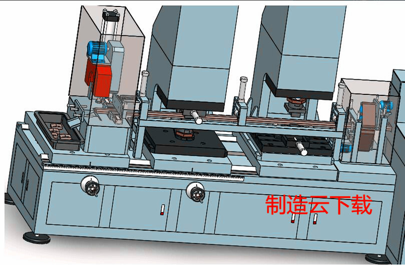 锁头加工设备3D模型