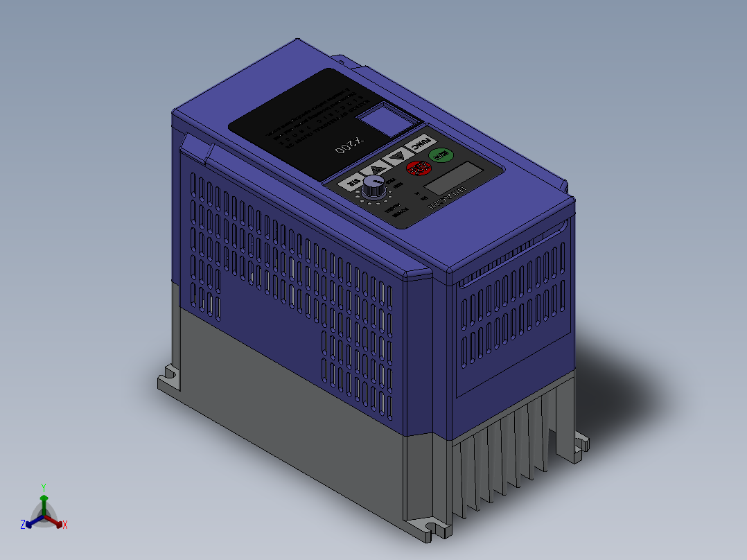 变频器正等轴测图