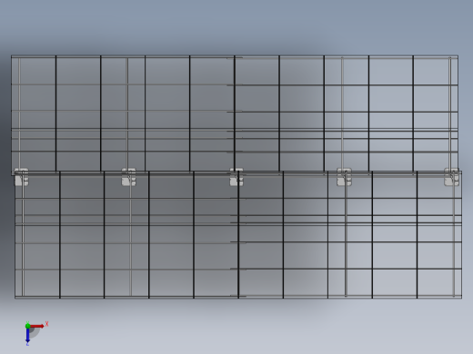 modular简易停车棚3D数模图纸 Solidworks设计 附x_t俯视缩略图