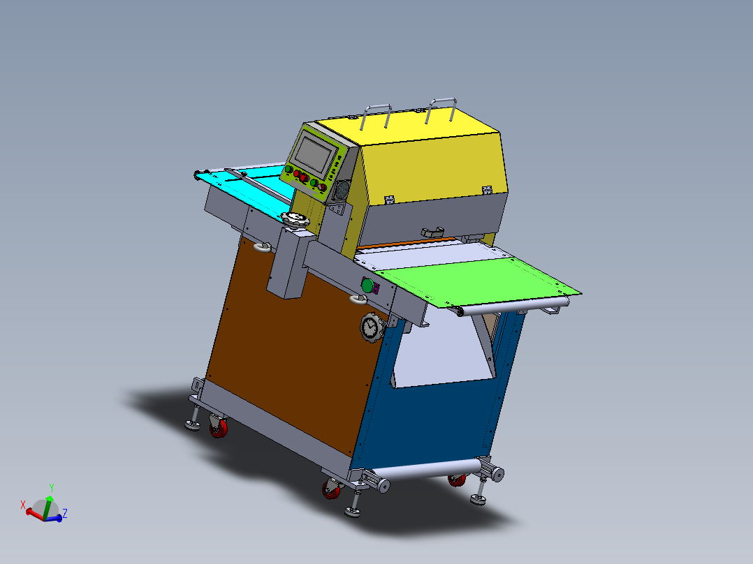 600日本式横切机(蜗轮蜗杆)主视图