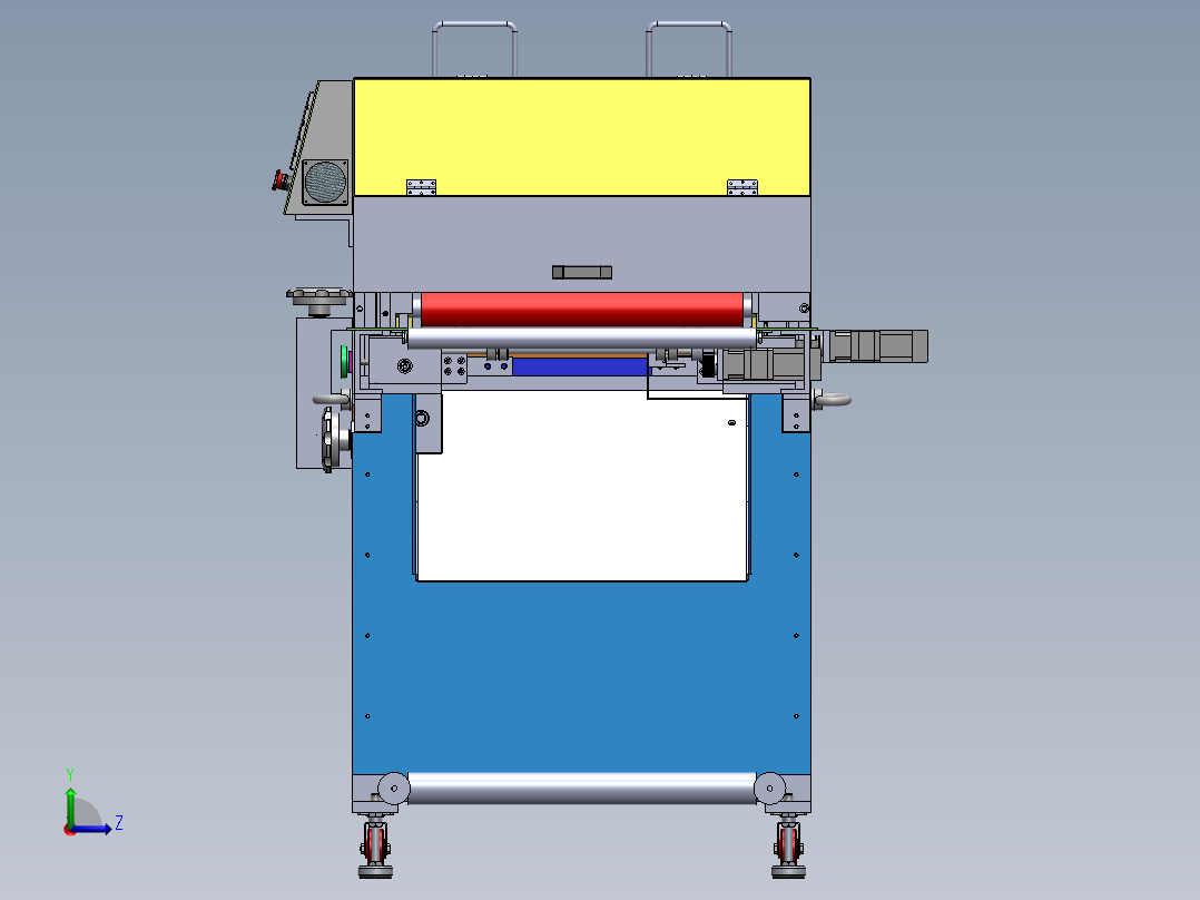 600日本式横切机(蜗轮蜗杆)左视图