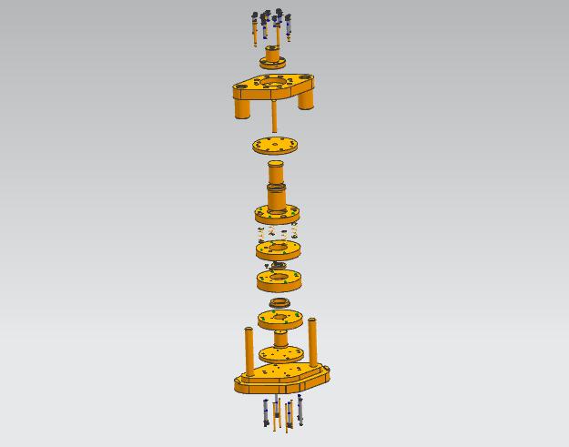 弹簧上座落料拉深模（CAD图+UG三维）