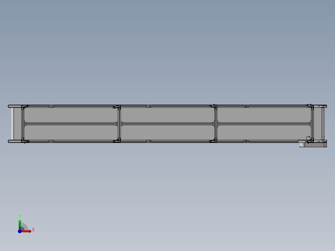 输送带3D图纸前视图