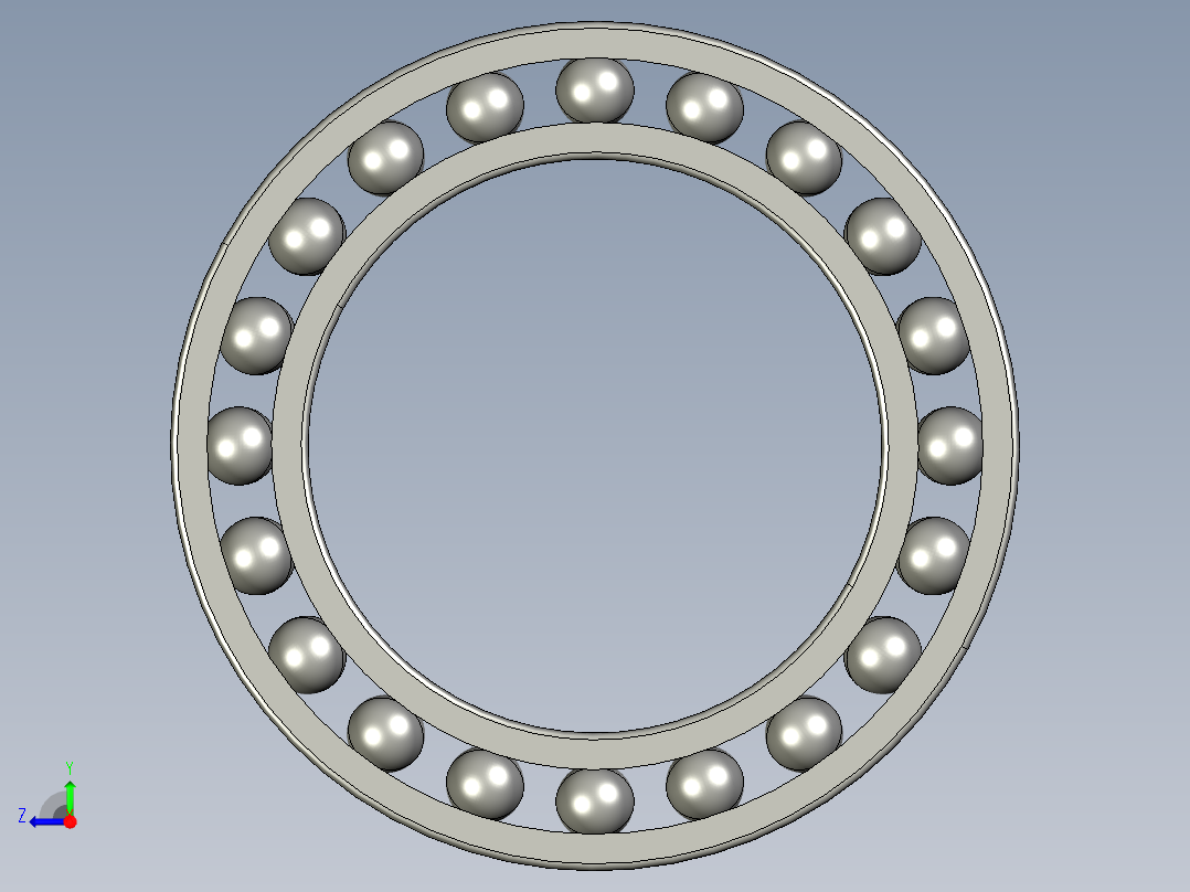 深沟球轴承61805右视图
