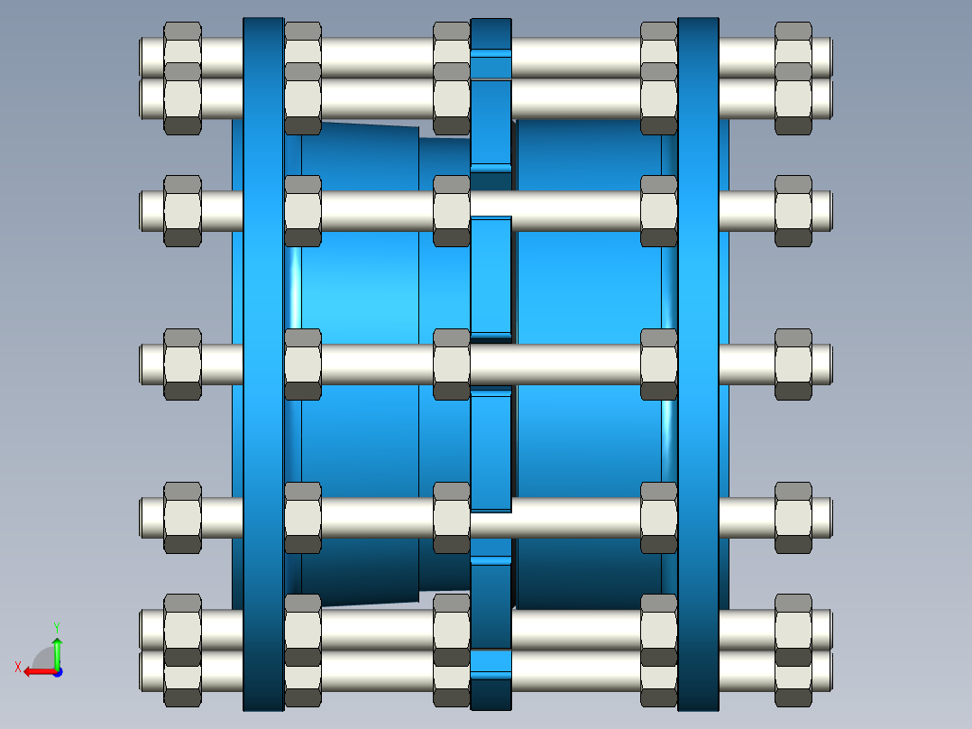 拆卸接头后视图