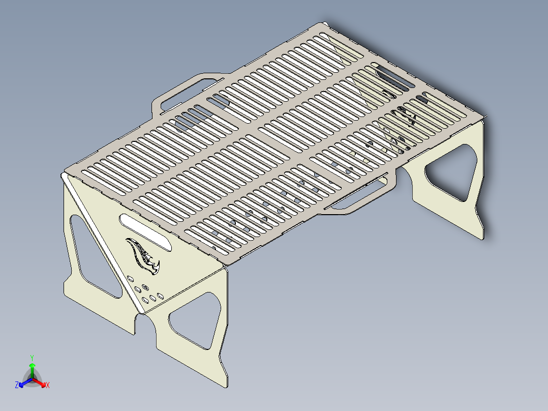 便携式钣金烧烤架