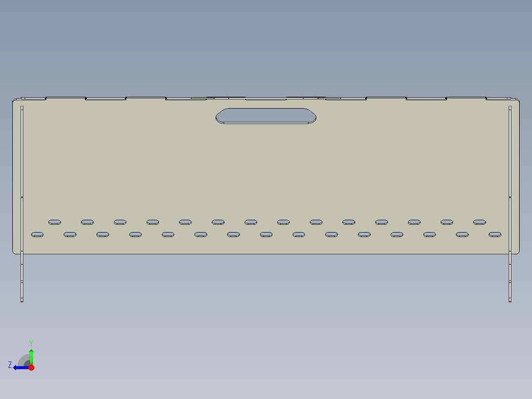 便携式钣金烧烤架右视图
