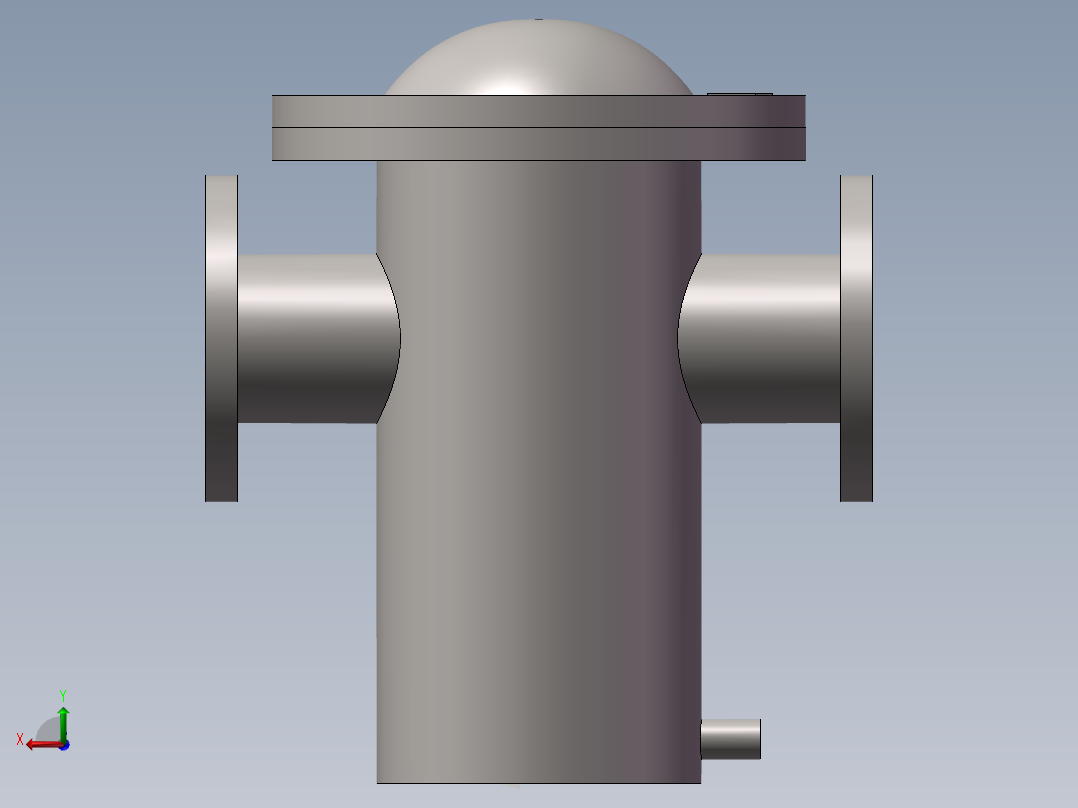 回油粗滤DN100后视图