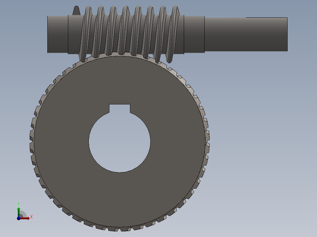 齿轮啮合 (133)前视图