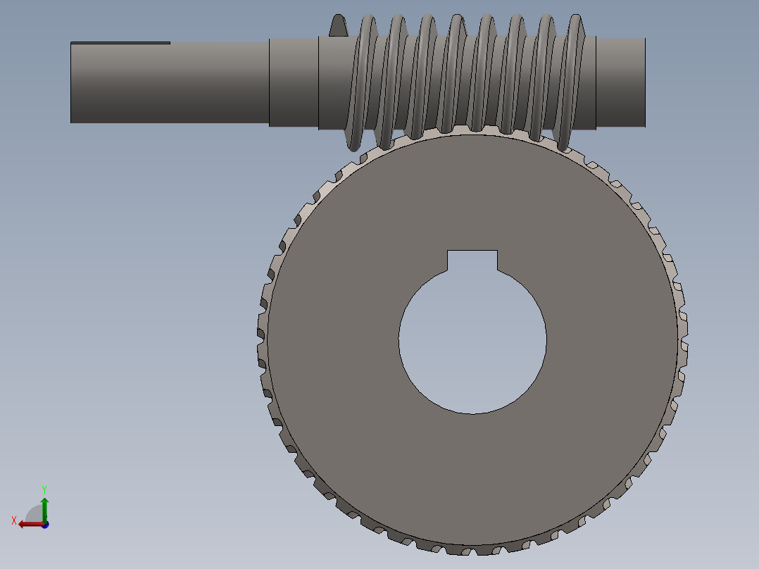 齿轮啮合 (133)后视图