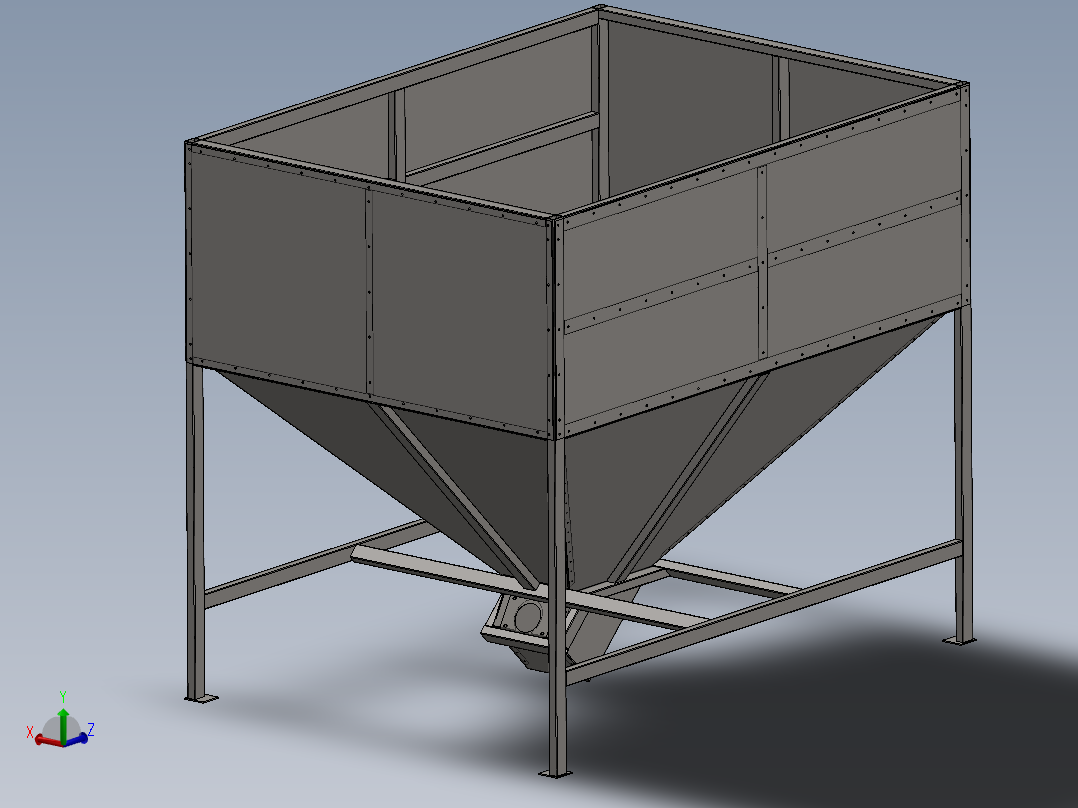 用于颗粒或其他类似松散密度和部分的料斗