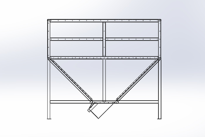 用于颗粒或其他类似松散密度和部分的料斗