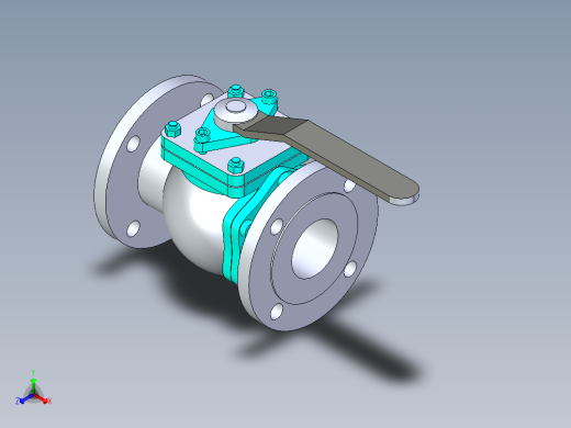 管道手动球阀-水管开关阀-手动阀门法兰连接球阀[65]
