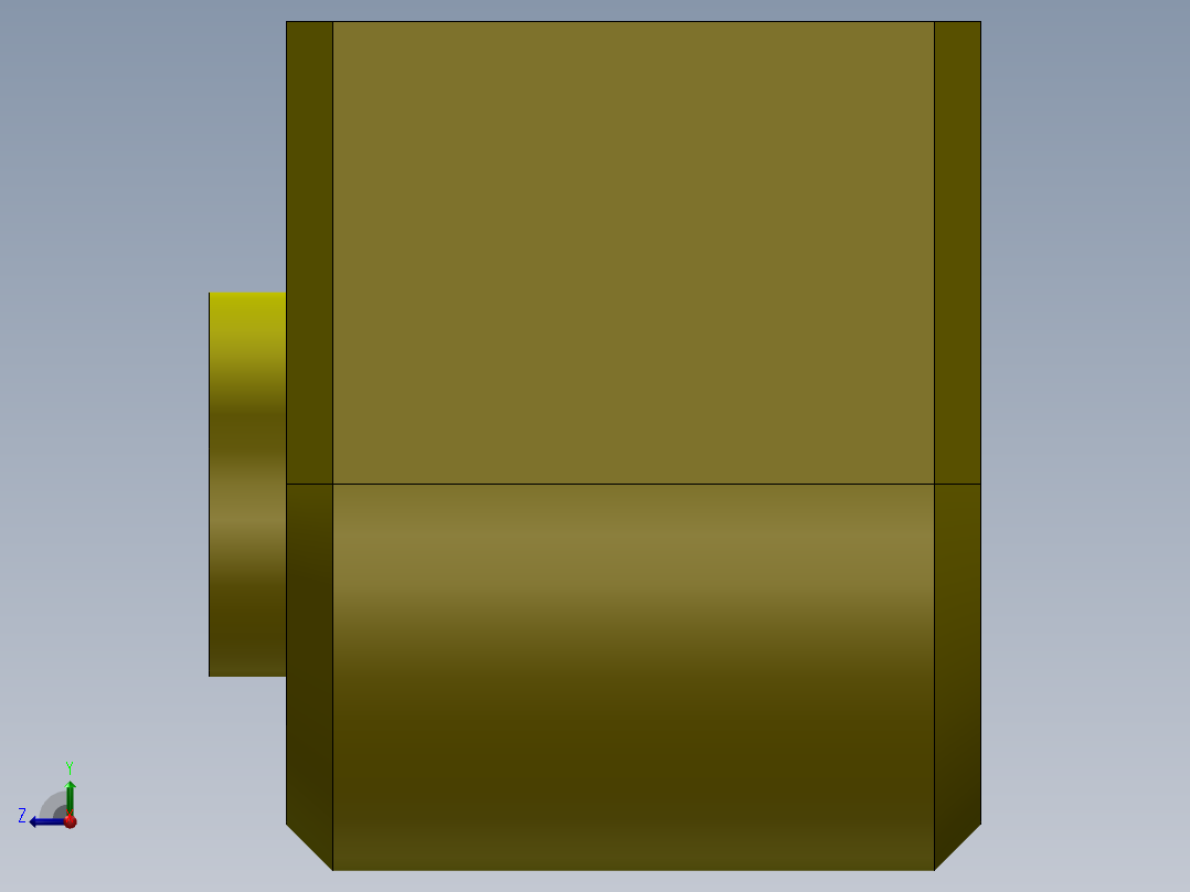 S4 电磁铁座右视图