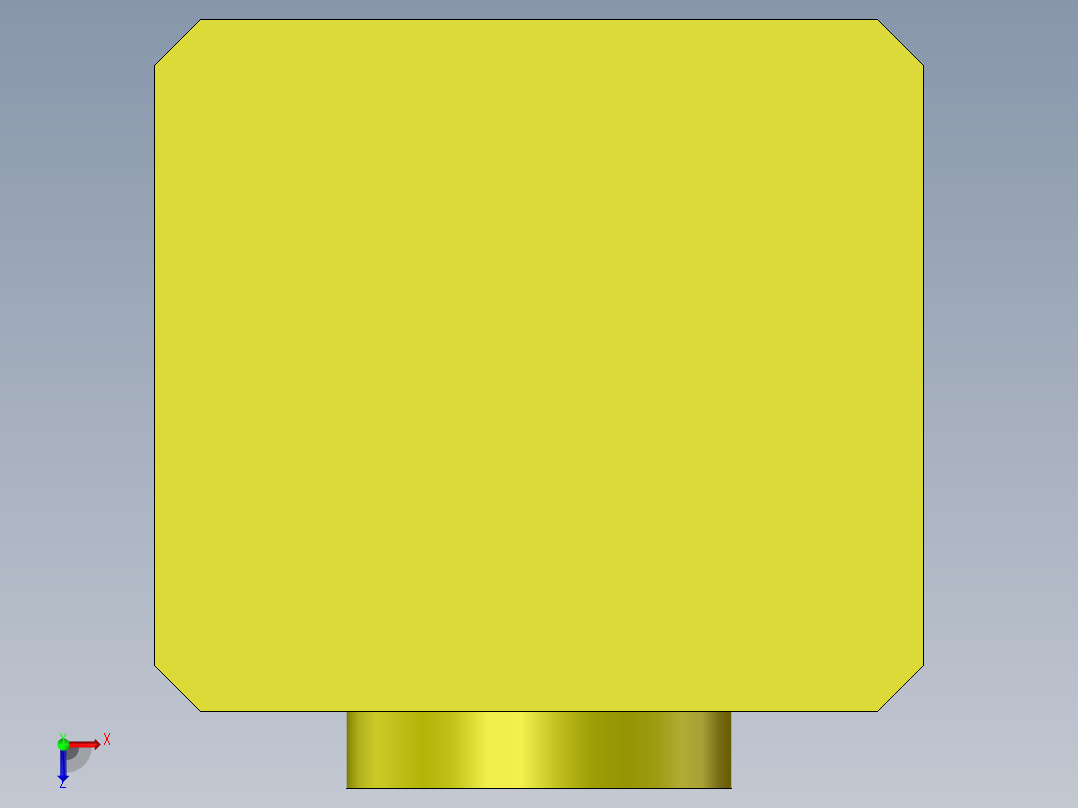 S4 电磁铁座俯视图