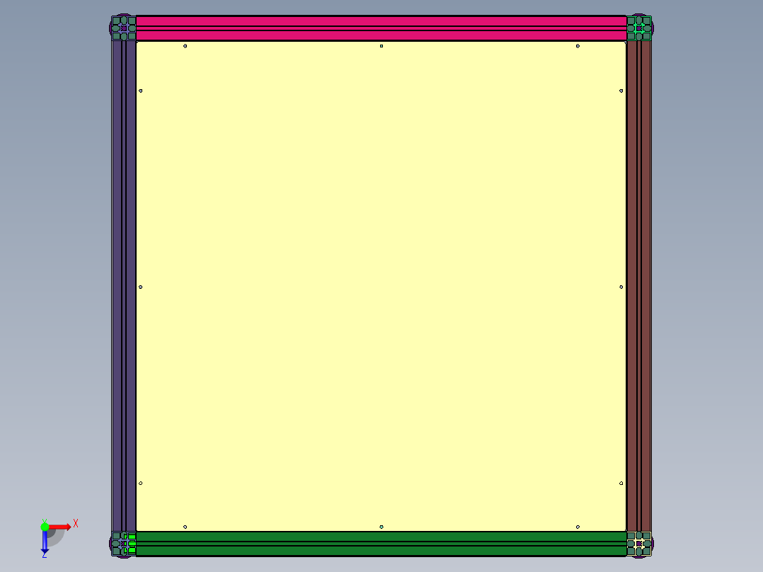 在线举升托盘对准器以及举升机俯视图