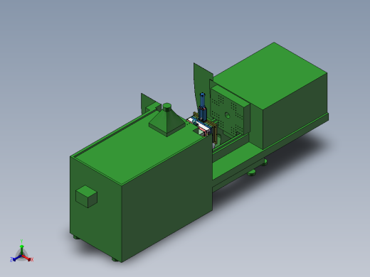 双色螺纹模具正等轴测缩略图