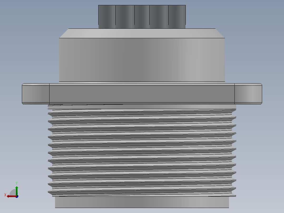 航空插头(3)后视图