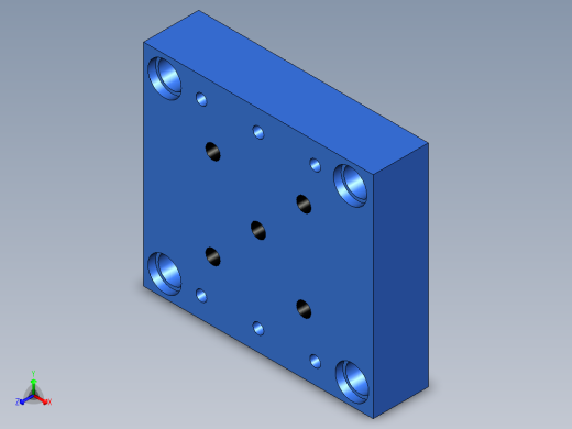 UG程序编程刀路正等轴测缩略图