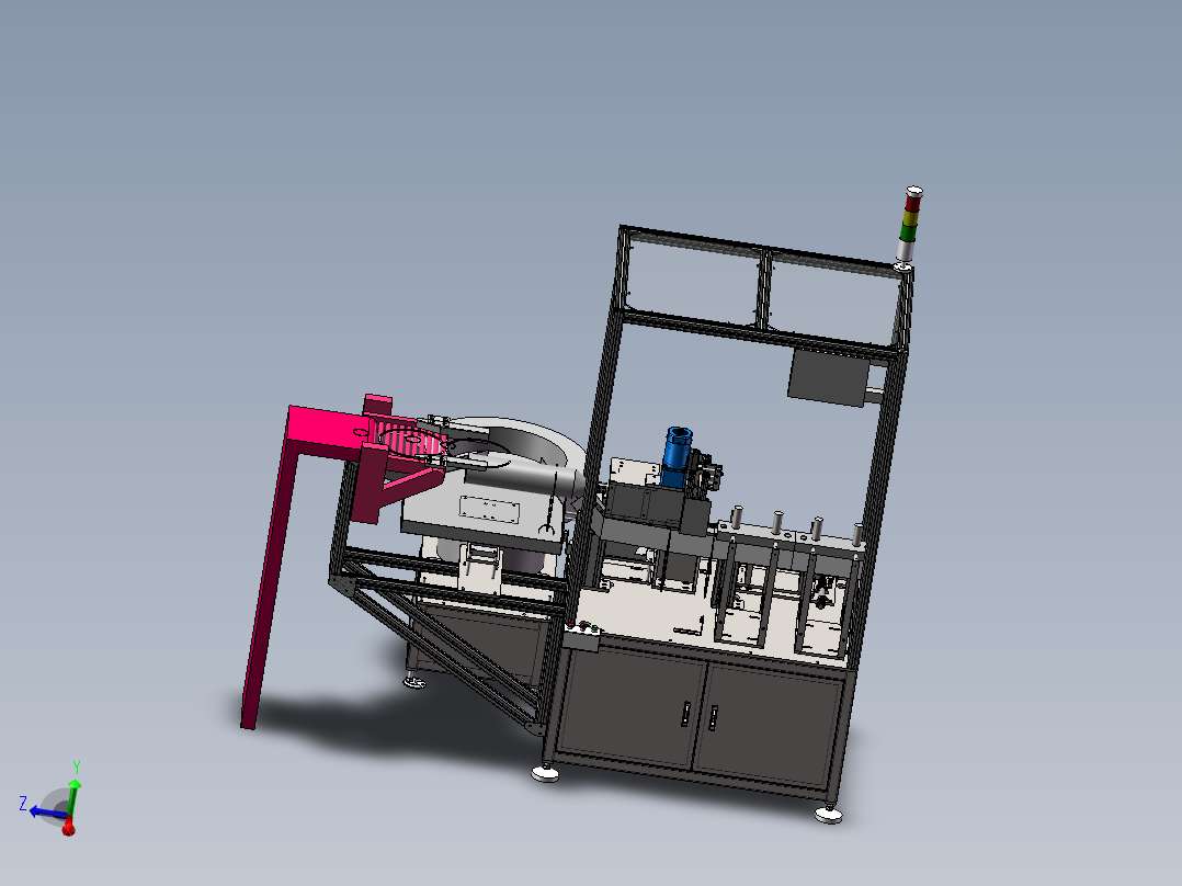 卡簧分选机（sw18可编辑+工程图+bom）