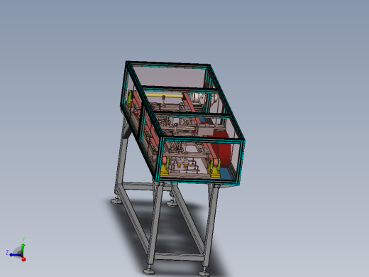 移载桁架sw21可编辑