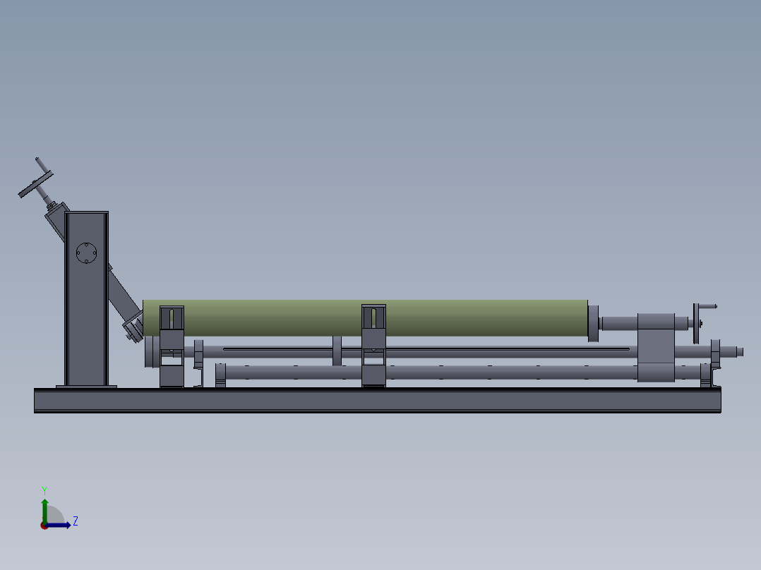 翻边机sw09可编辑左视图