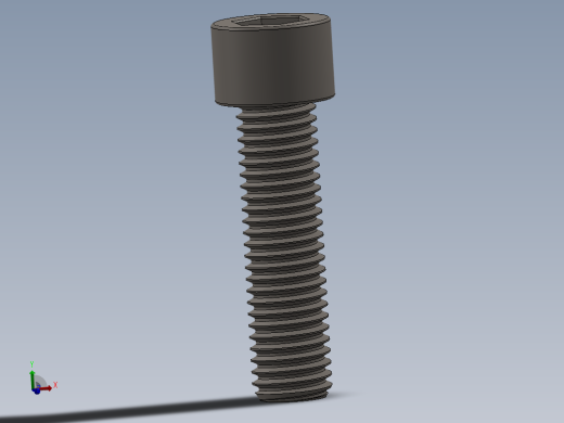 Screw_DIN_912_M12x45F_A2.SLDPRT公制内六角螺钉主视缩略图