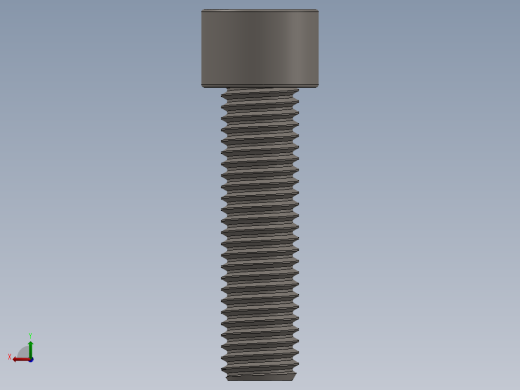 Screw_DIN_912_M12x45F_A2.SLDPRT公制内六角螺钉后视缩略图