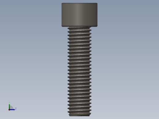 Screw_DIN_912_M12x45F_A2.SLDPRT公制内六角螺钉左视缩略图