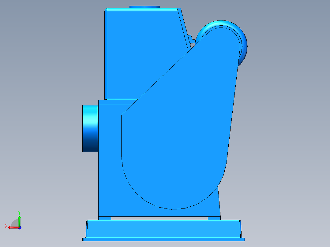 HGL-150滑阀泵(台州星光)后视图