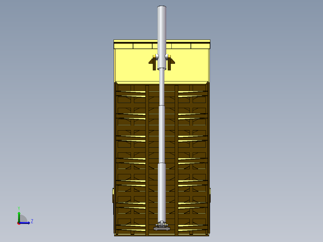 液压翻斗车箱左视图