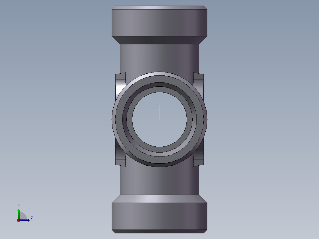 XC+XD 四通接头、XC-26左视图