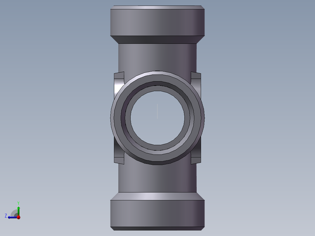 XC+XD 四通接头、XC-26右视图