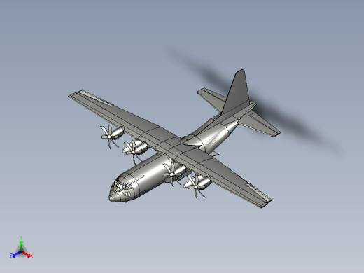 A3003782-C-130J 洛克希德运输机正等轴测缩略图