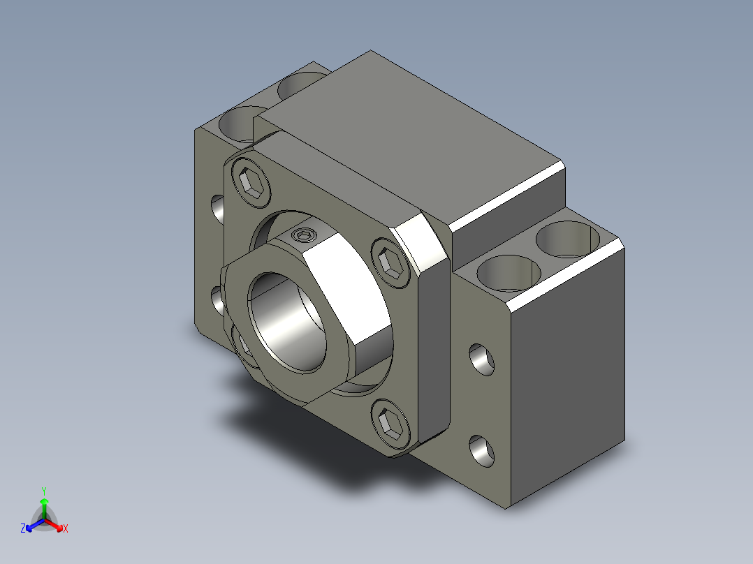滚珠丝杆支撑固定座BK35F