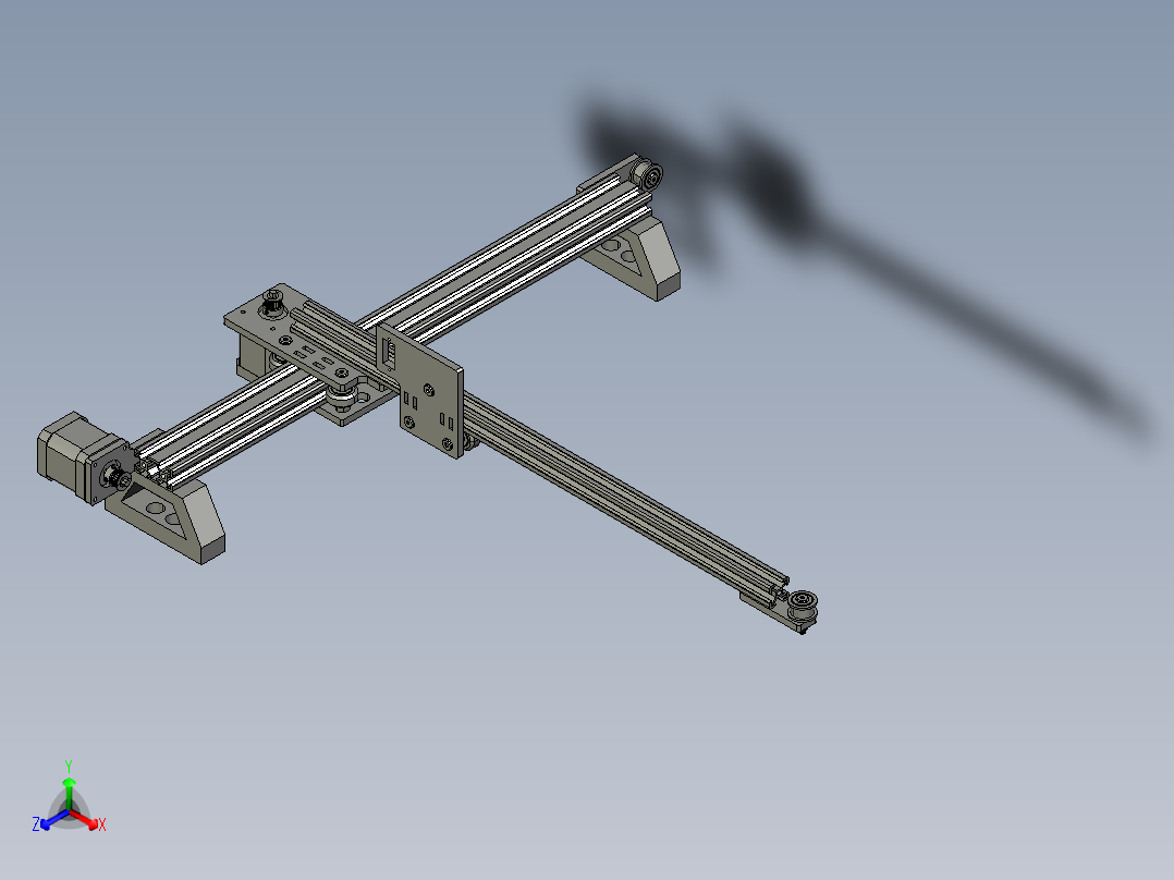 数控悬臂式绘图仪模型