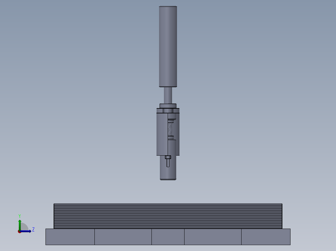 硅钢片压紧机左视图