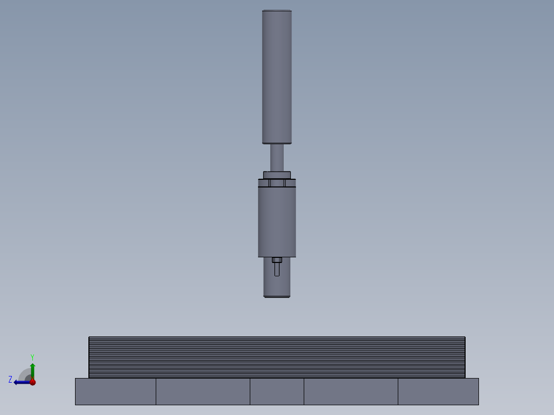 硅钢片压紧机右视图