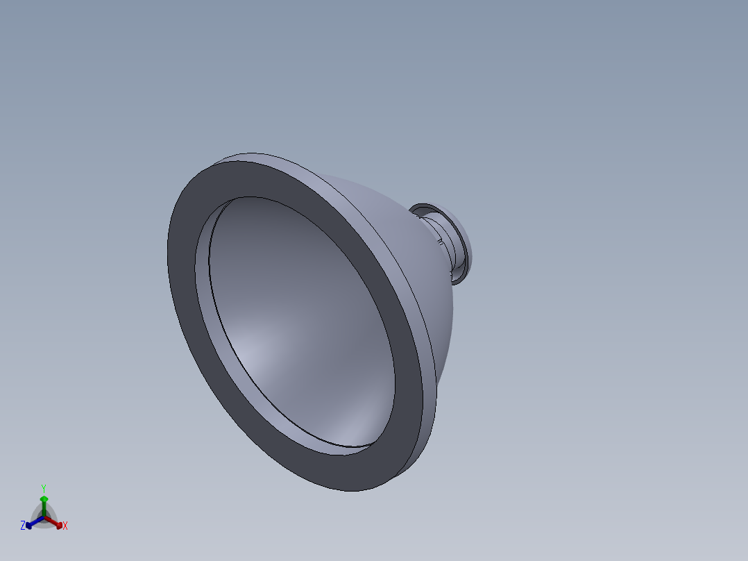 镜头和灯泡正等轴测图