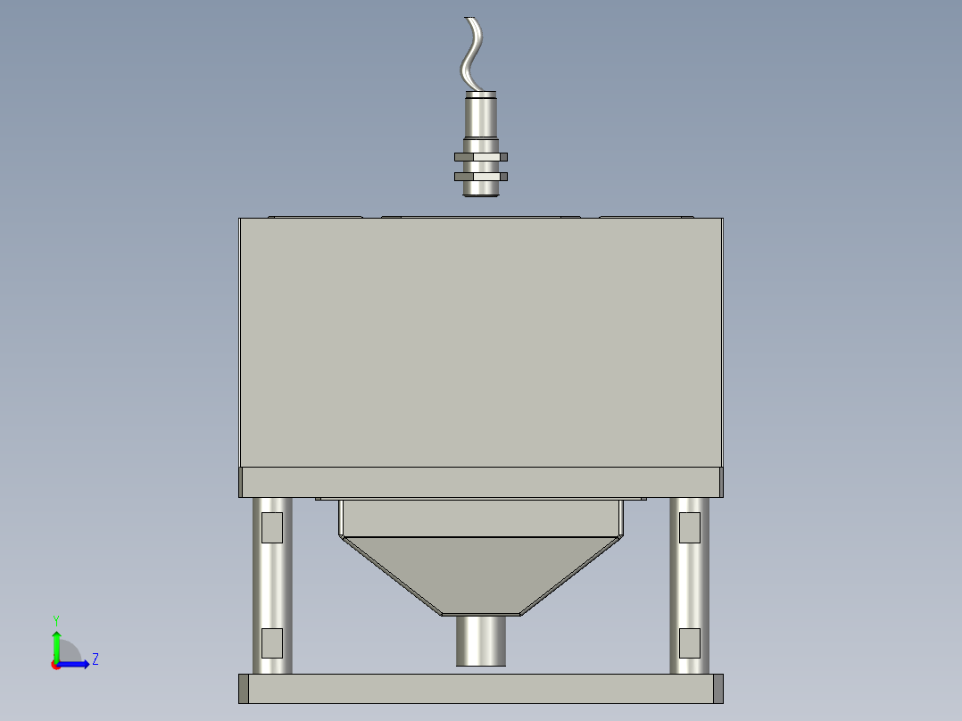 YSZ150B-05-00归正组件左视图