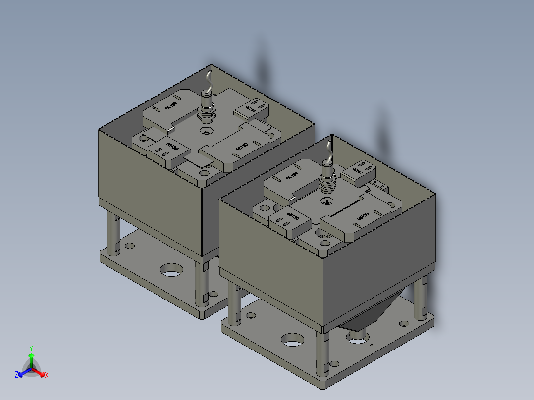 YSZ150B-05-00归正组件正等轴测图