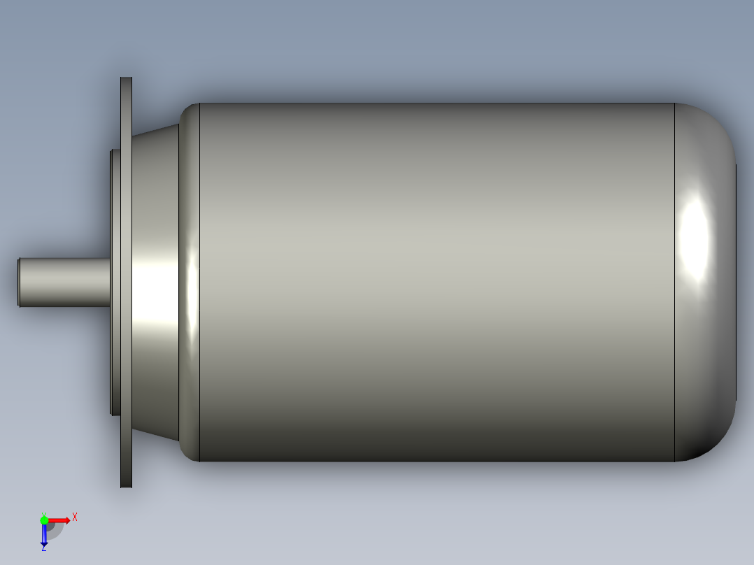 电机Y100-4示意图俯视图