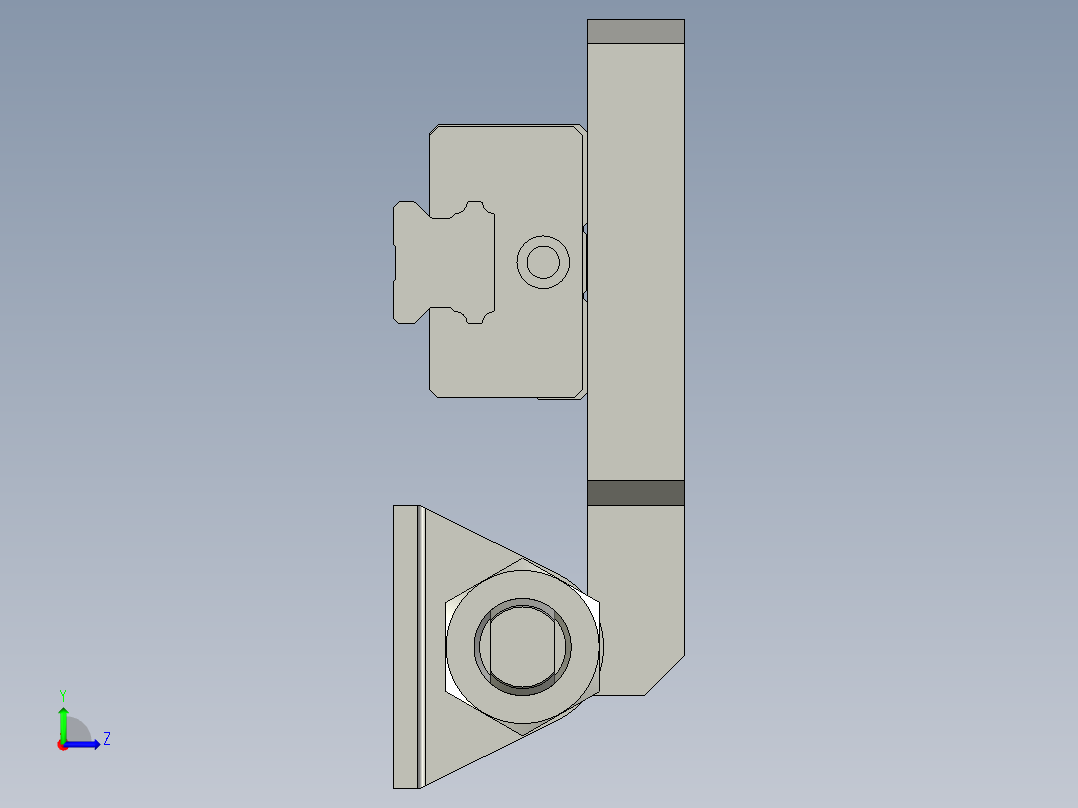 递进组件a左视图