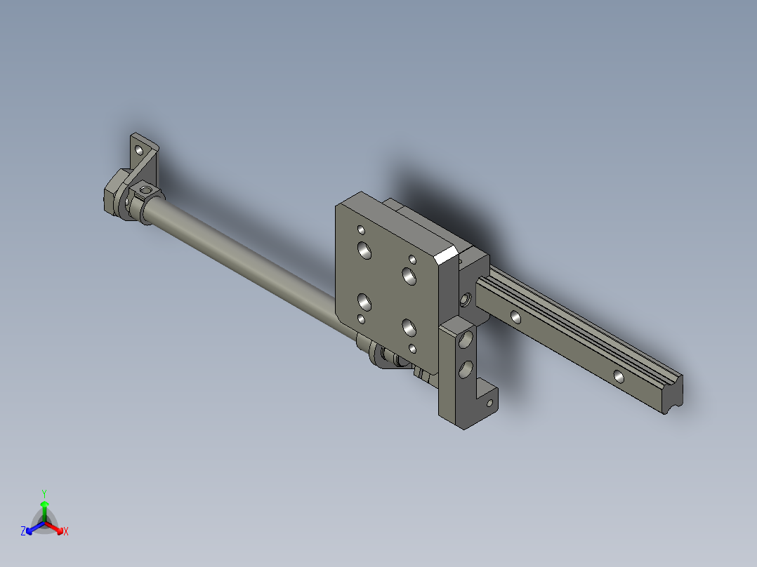 递进组件a正等轴测图